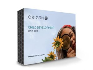 Child development front of box
