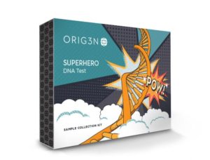 Superhero DNA test front of box